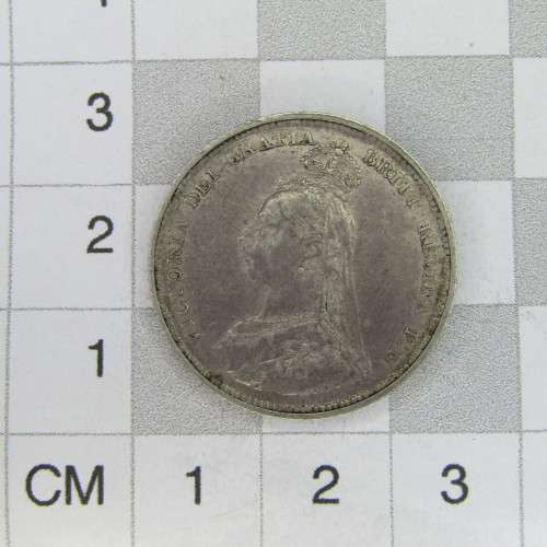 1887 Great Britain Shilling - AU