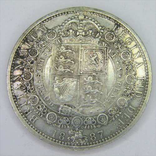 1887 Great Britain Half Crown - XF