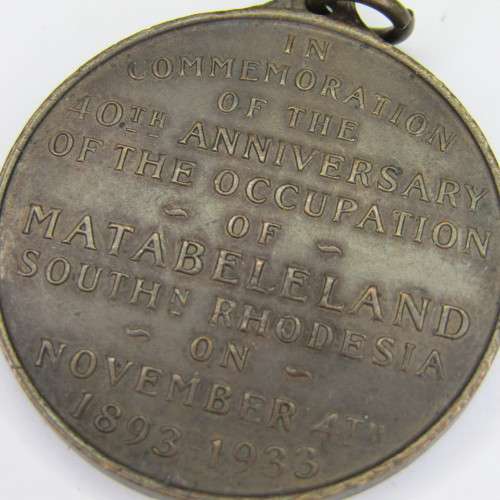 1933 40th Anniversary of Matabeleland - scarce