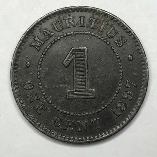 1897 Mauritius 1 Cent