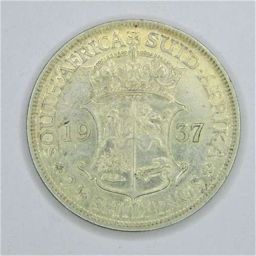 1937 SA Union Half Crown 2 1/2 Shilling - VF with lustre