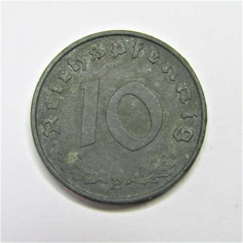 1940 B Germany 3rd Reich Pfennig - zinc with swastika