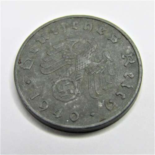 1940 B Germany 3rd Reich Pfennig - zinc with swastika