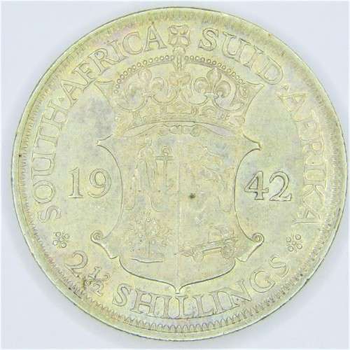 1942 SA Union 2 1/2 Shilling Half Crown - EF+