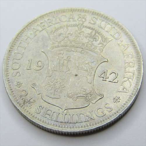 1942 SA Union 2 1/2 Shilling Half Crown - EF+