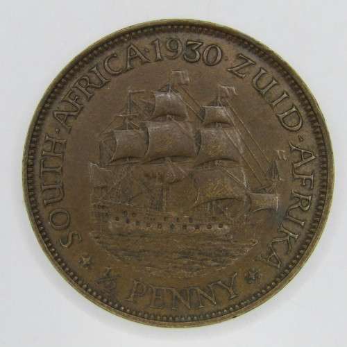1930 SA Union Half Penny - XF