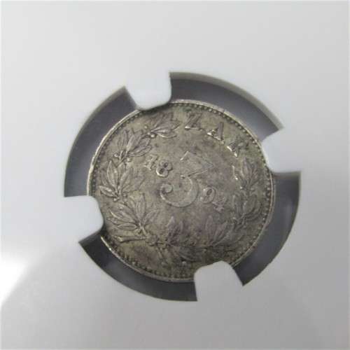 1894 ZAR 3d graded AU55 by NGC