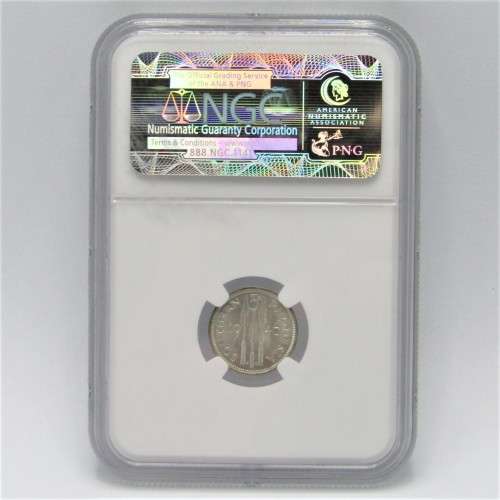 1946 Southern Rhodesia 3 pence MS 63 graded by NGC