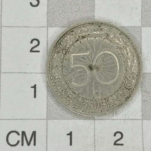 1928 A Germany Weimar Republic 50 Reichspfennig - XF