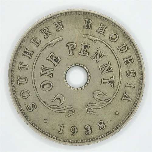 1938 Southern Rhodesia penny - XF