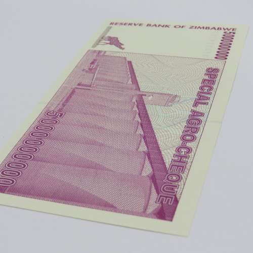 Zimbabwe 5 Billion dollars agro-cheque - 15 May 2008 uncirculated ZW 96