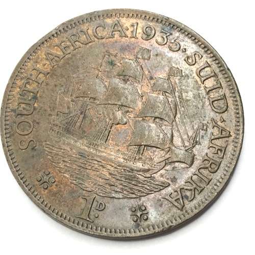 1935 SA Union Penny - EF+