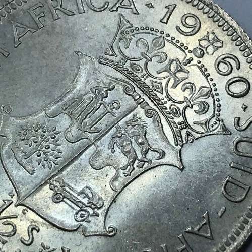 1960 SA Union Half Crown - Only 12168 minted that is not proof