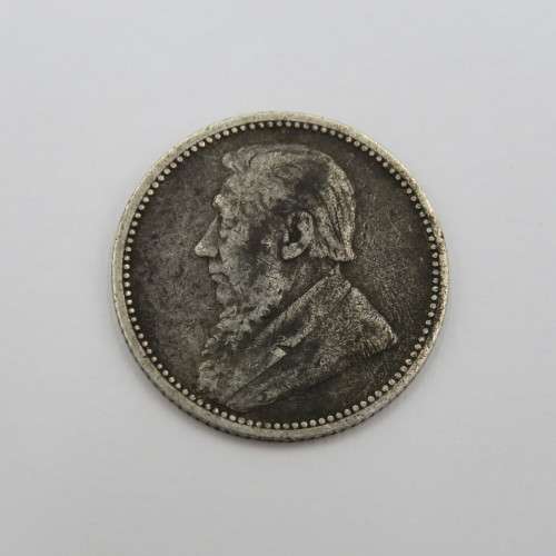 1895 ZAR Paul Kruger 6d sixpence