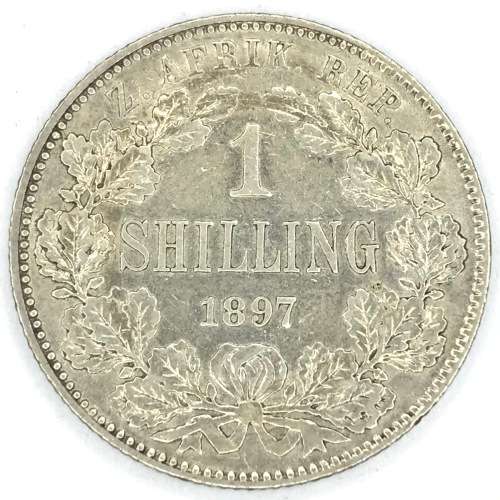 1897 ZAR Kruger Shilling - XF+