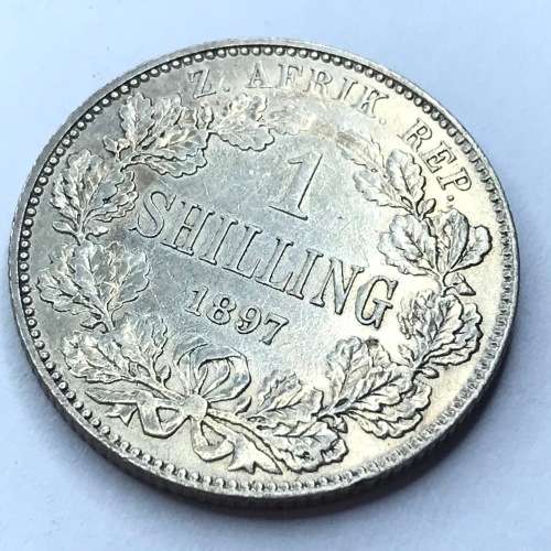 1897 ZAR Kruger Shilling - XF+
