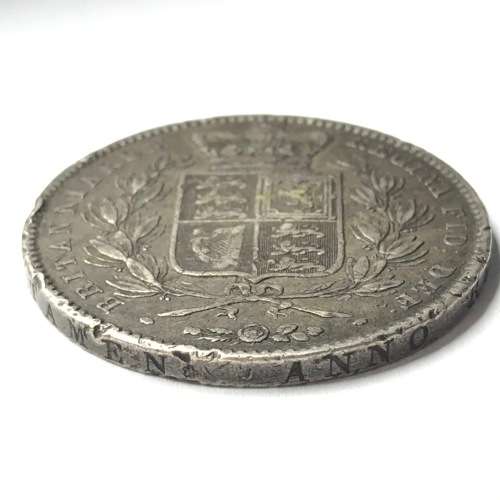 1844 British Crown - Young Head Victoria - Very Scarce