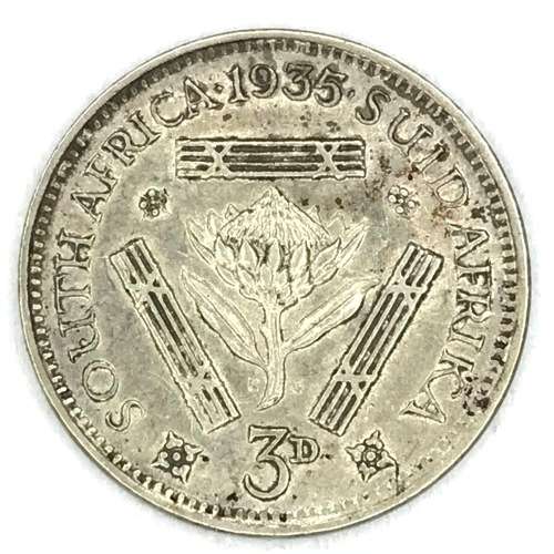 1935 SA Union George 5 Threepence - EF