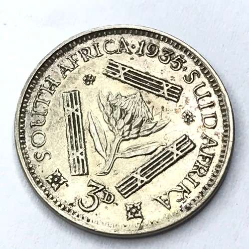 1935 SA Union George 5 Threepence - EF