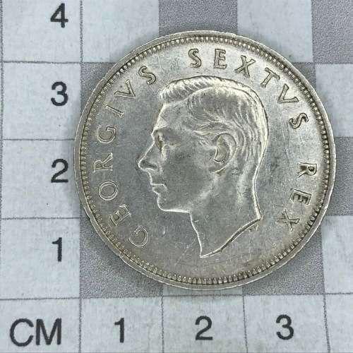 1949 SA Union Half Crown - EF+/AU - Only 1891 minted