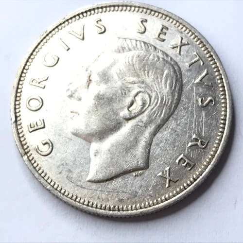 1949 SA Union Half Crown - EF+/AU - Only 1891 minted