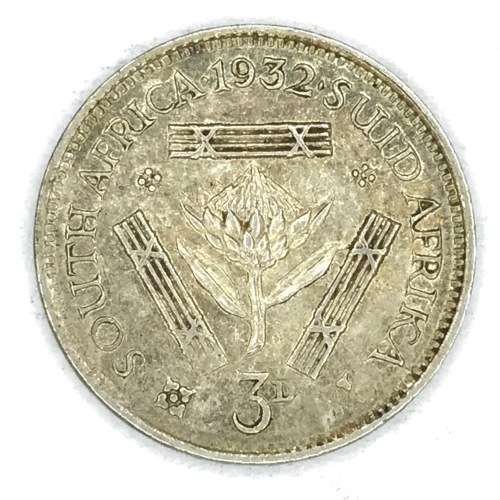 1932 SA Union 3d tickey - AU