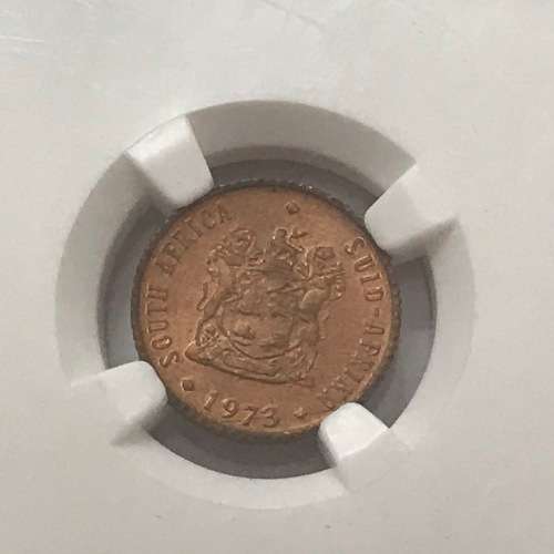 1973 RSA 1/2 Cent graded MS66 RB graded by NGC