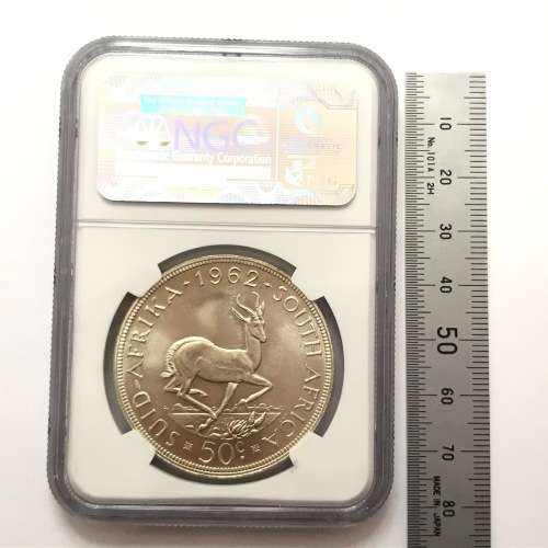1962 RSA Scarce 50c graded proof 64 by NGC - Only 3844 minted