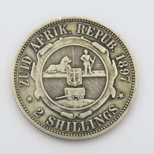 1897 ZAR Paul Kruger 2 shilling