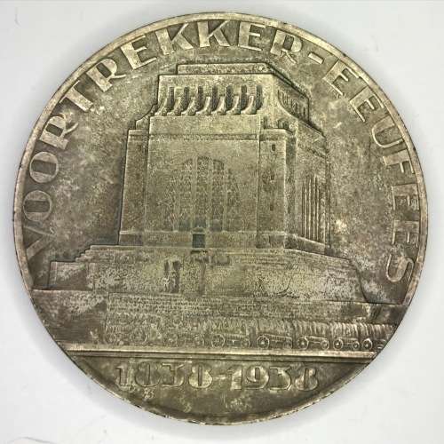 1938 Voortrekker Eeufees medallion - Fakkelloop - Large (60mm)