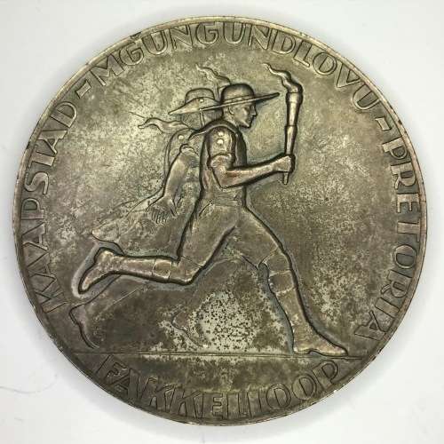 1938 Voortrekker Eeufees medallion - Fakkelloop - Large (60mm)