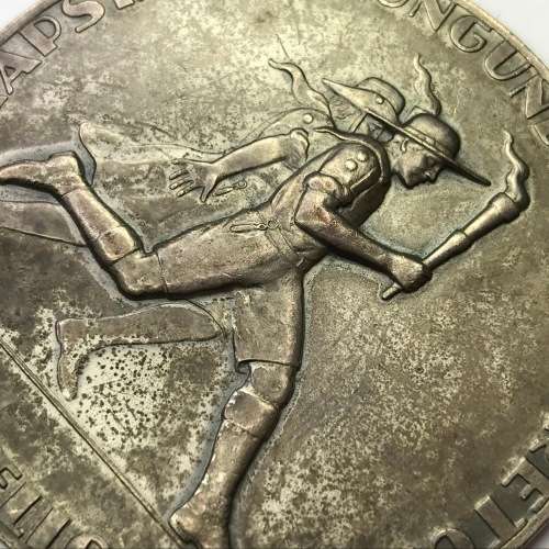 1938 Voortrekker Eeufees medallion - Fakkelloop - Large (60mm)