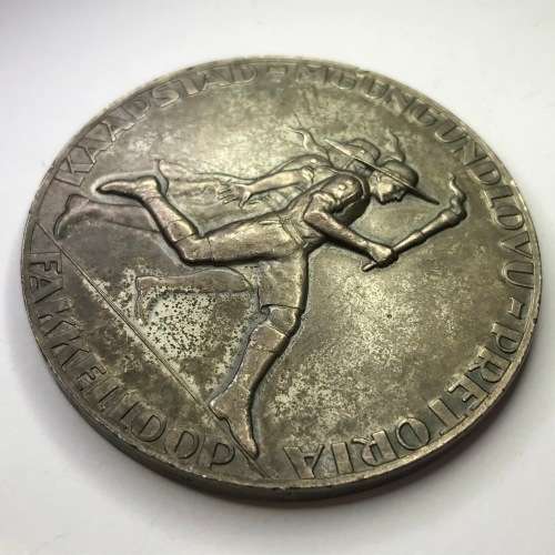 1938 Voortrekker Eeufees medallion - Fakkelloop - Large (60mm)