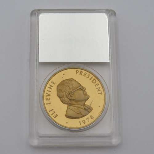 The Gold Society gold plated bronze medallion - Sealed