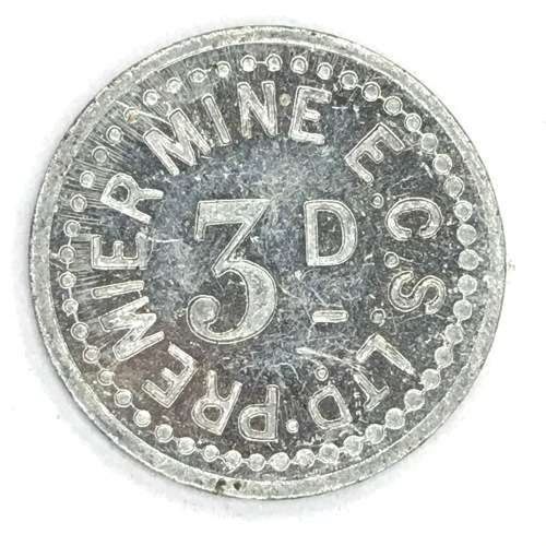 Herns #450x Premier Transvaal Diamond Co. Ltd. 3 Pence