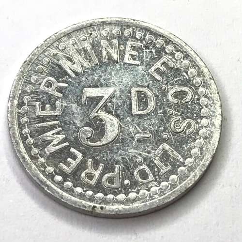 Herns #450x Premier Transvaal Diamond Co. Ltd. 3 Pence