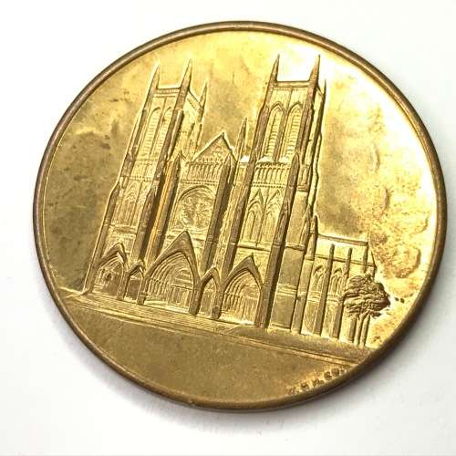Cathedral Church of St. John the Divine token by W. and H. Co. - Souvenir of Pilgrimage - New York