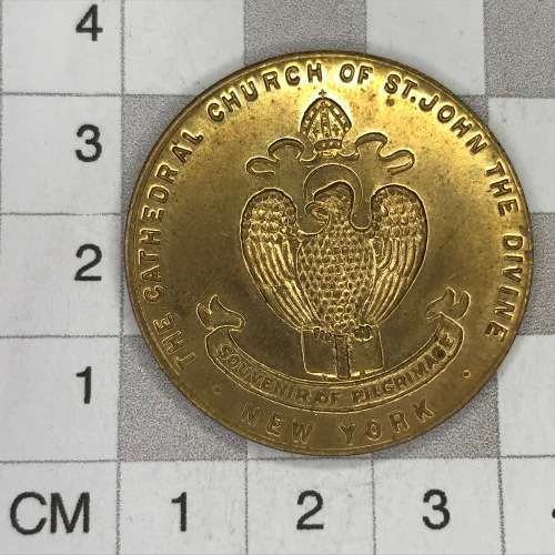 Cathedral Church of St. John the Divine token by W. and H. Co. - Souvenir of Pilgrimage - New York