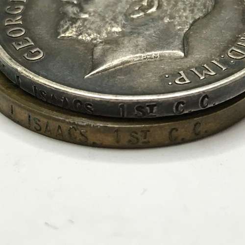 Set of WW1 medals issued to PTE J Isaacs of the 1st Cape Corps