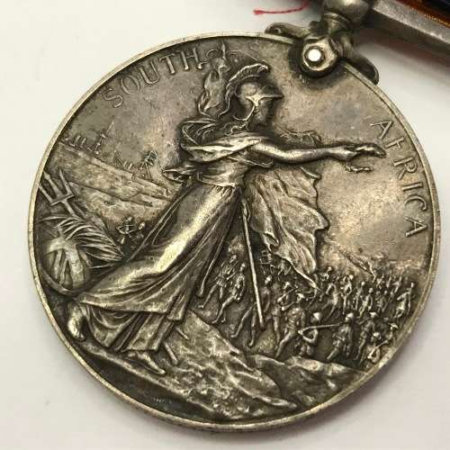 Boerwar Queens medal to 622 Pte JH Herring of the Uitenhage Town Guard  and WW2 medals to Herring