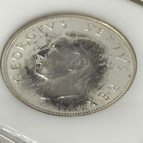 1948 SA Union 2 1/2 Shillings Half Crown graded RR68 by PCI - only 1120 minted