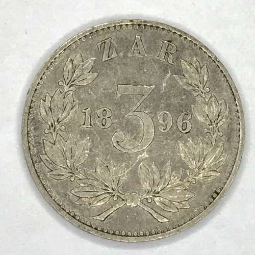 1896 ZAR Kruger 3d - XF with marks