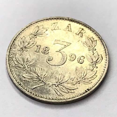 1896 ZAR Kruger 3d - XF with marks