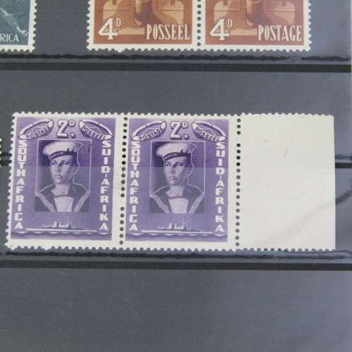 SACC 87 to SACC 94 mint pairs and single hinged - War effort stamps