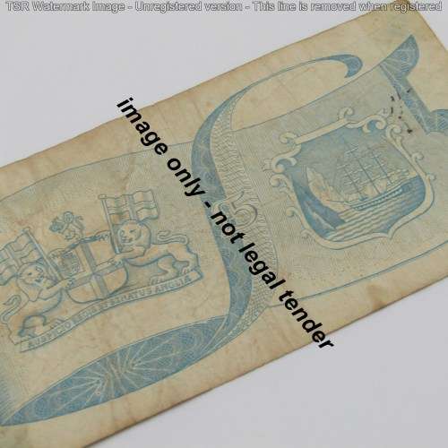 Vintage 5 Pounds St. Helena bank notes