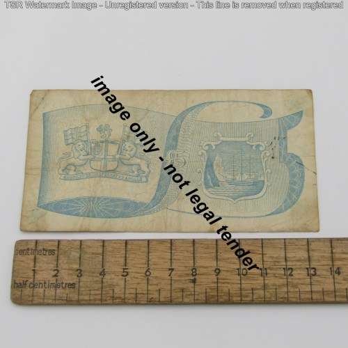 Vintage 5 Pounds St. Helena bank notes