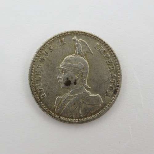1914 German East Africa J Silver quarter Rupie - Au