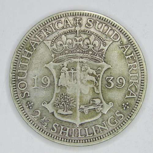 1939 SAU George V half crown - VF