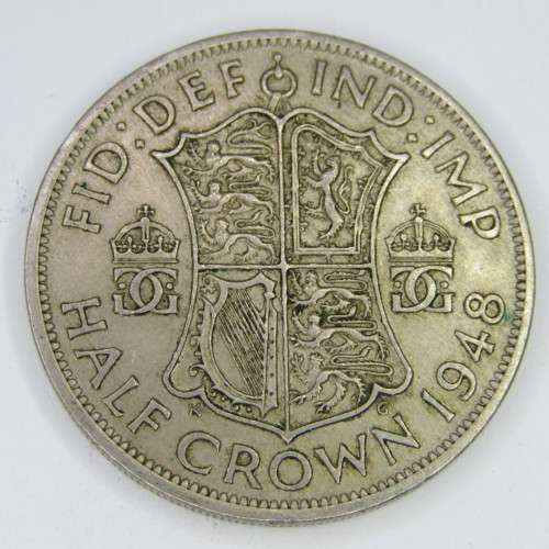 Lot of 4 British half crowns - 1947, 1948, 1949 and 1950 - use as fillers for SA coins