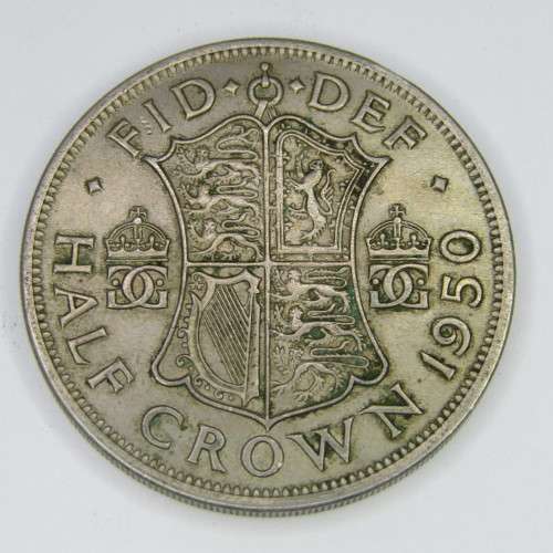 Lot of 4 British half crowns - 1947, 1948, 1949 and 1950 - use as fillers for SA coins